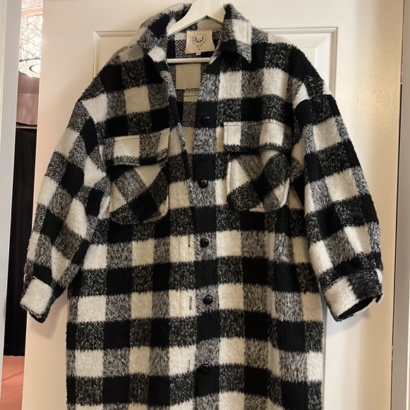 Fantastic Fawn Jackets & Blazers - Wool Checkered Coat